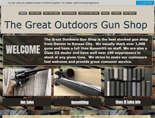 Tablet Screenshot of greatoutdoorsgunshop.com